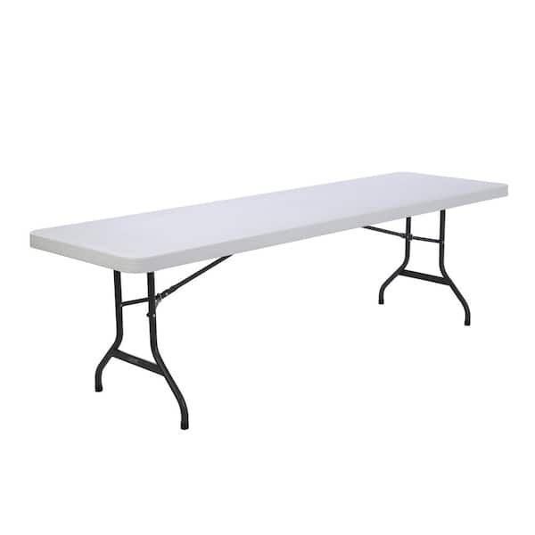 Eight-foot rectangular folding event table