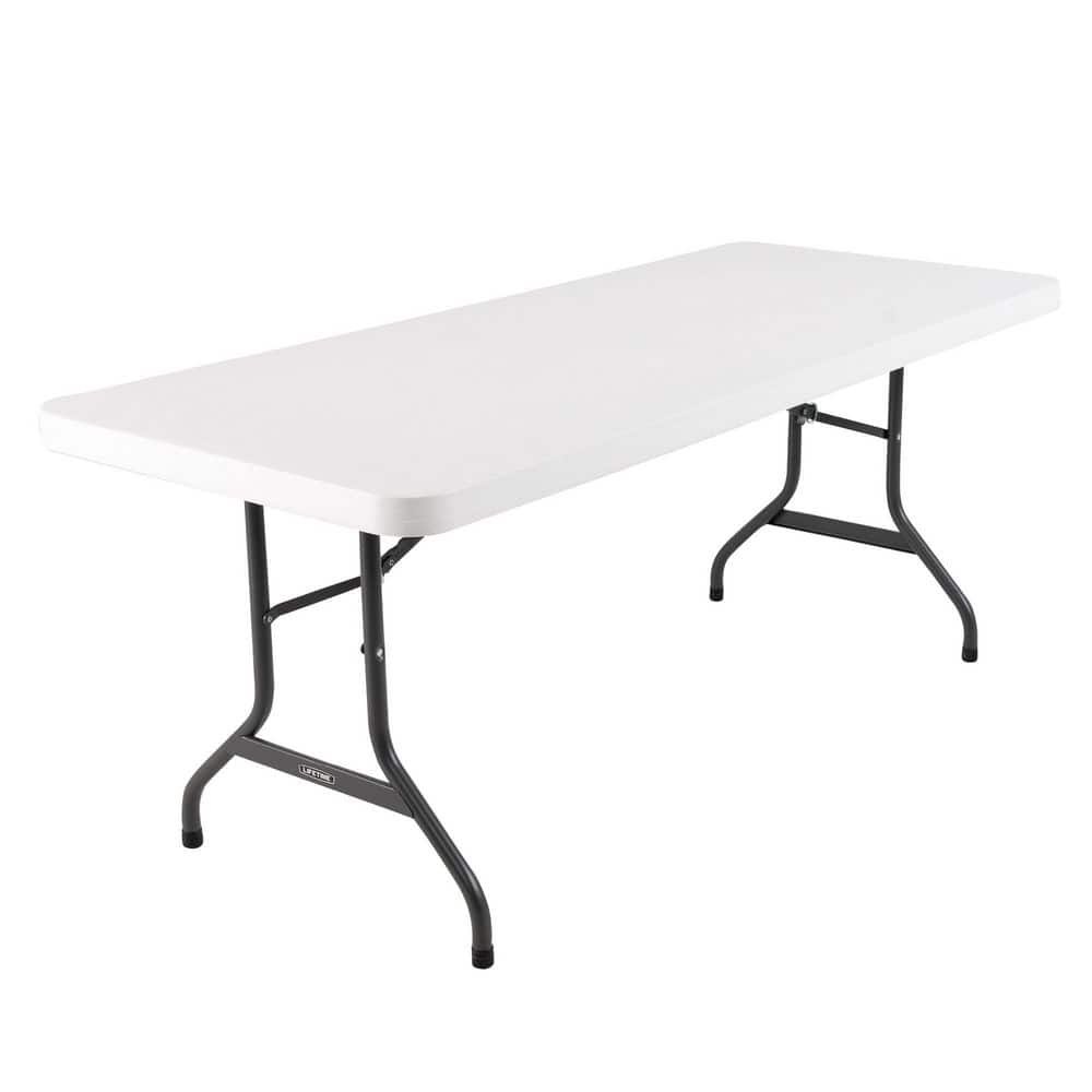 Six-foot rectangular folding table for party rental